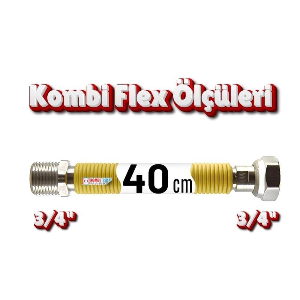 40 cm-Kombi Flex Hortumu Paslanmaz-TS 13890