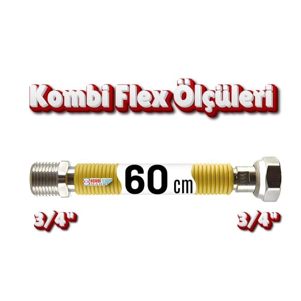 60 cm-Kombi Flex Hortumu Paslanmaz-TS 13890
