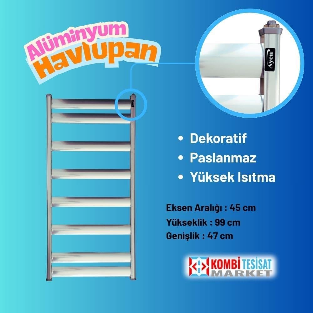 Ayen Stil Alüminyum Havlupan 50x100 cm