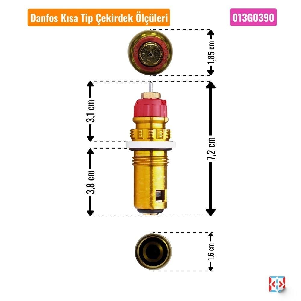 Danfoss Kompakt Radyatör Kısa Çekirdek-013G0390