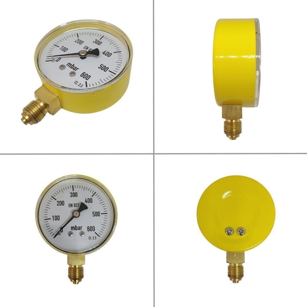 Doğalgaz Manometresi Ø63-600 mbar-1/4''