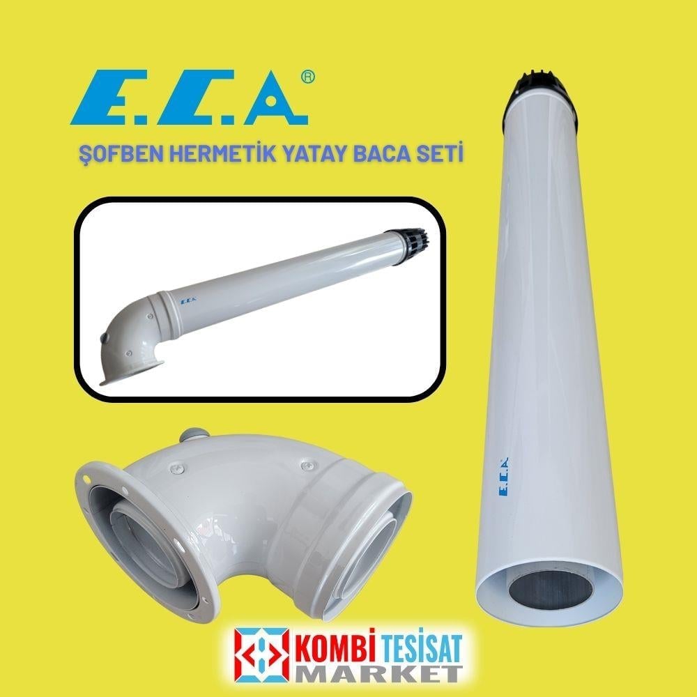Eca Şofben Yatay Baca Seti 60x100