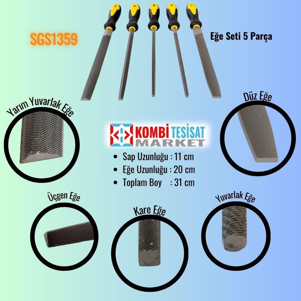 Eğe Seti 5 Parça 200 mm