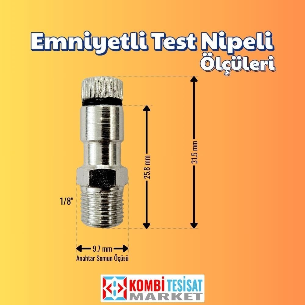 Emniyetli Doğalgaz Test Nipeli