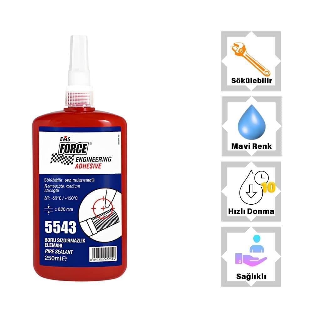 Ems Force 5543 Sıvı Conta 250 ml - Yeni Üretim