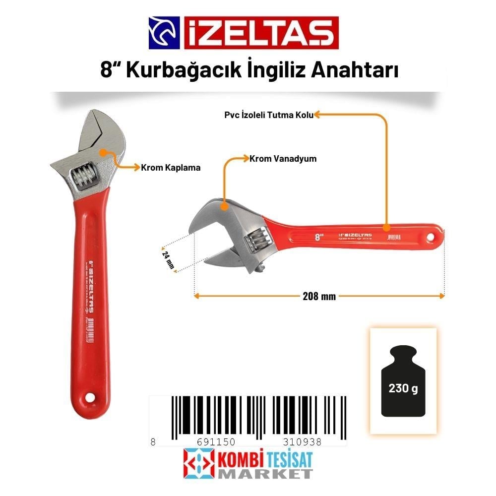 İzeltaş Kurbağacık Anahtar 8"