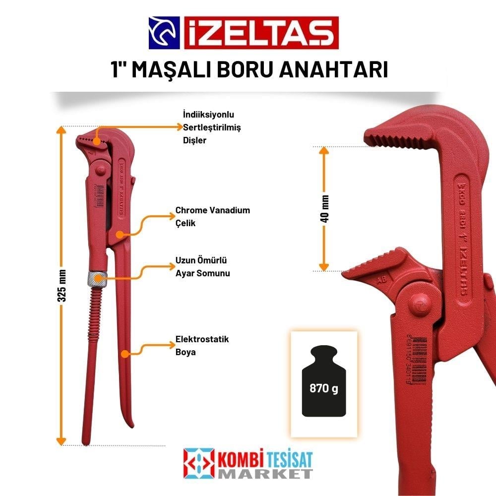 İzeltaş Maşalı Boru Anahtarı 1