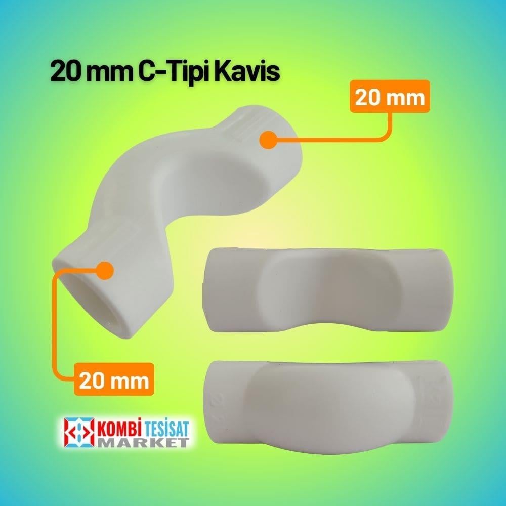 Kalde C Kavis 20 mm Kavisli Boru