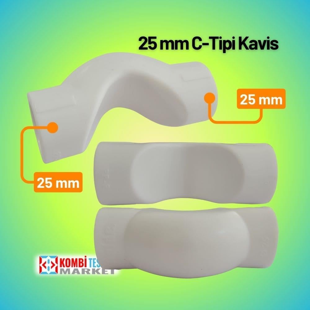 Kalde C Kavis 25 mm Kavisli Boru