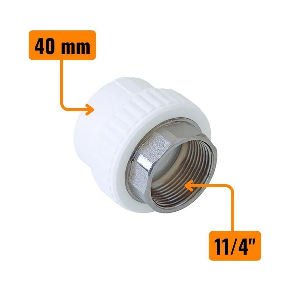 Kalde Dişi Nipel Anahtar Ağızlı 40x1 1/4” İç Diş Rakor