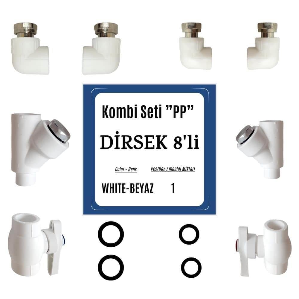 Kalde Düz Kombi Alt Bağlantı Filtre Grubu