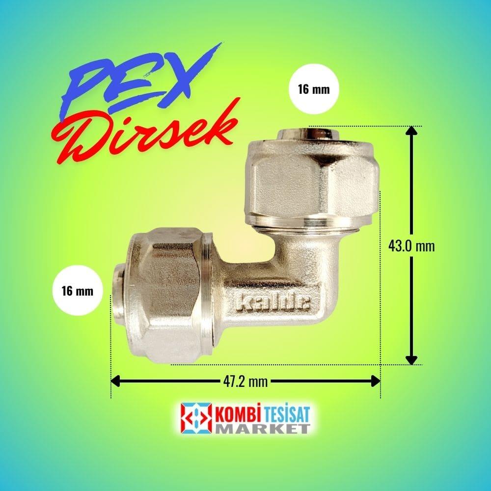 Kalde Pex Boru Dirsek 16x16 mm