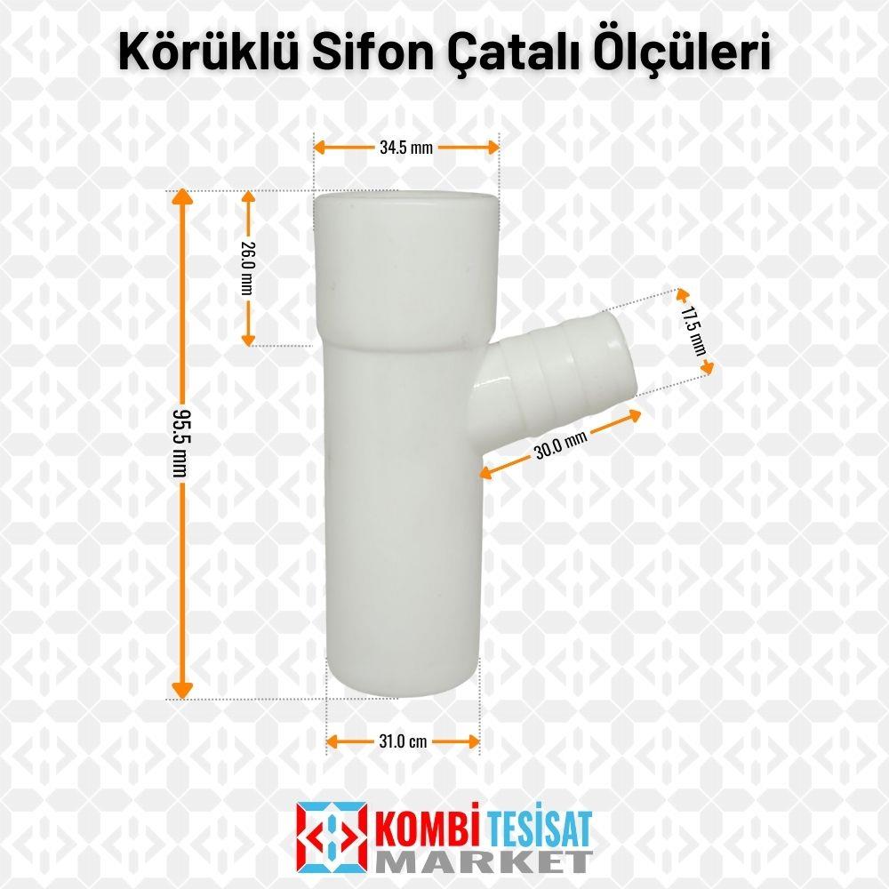 Körüklü Lavabo Sifon Çatalı