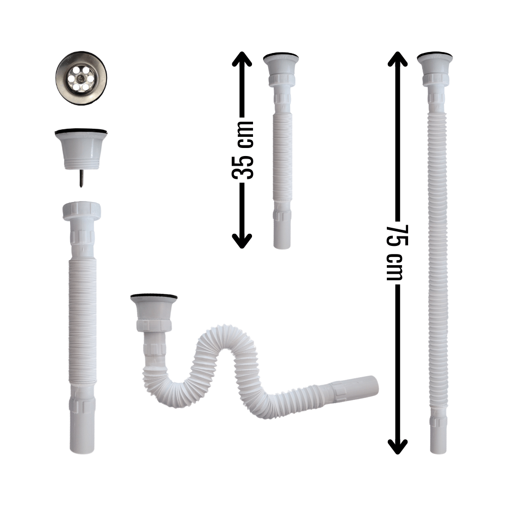 Körüklü ve Rekorlu Lavabo Sifonu Ölçüleri