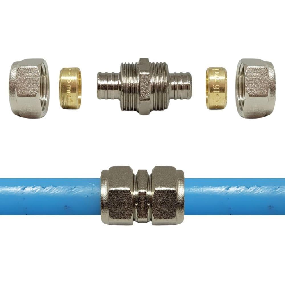 Mobil Pex Boru Ekleme Rekoru Manşonu 16x16 mm