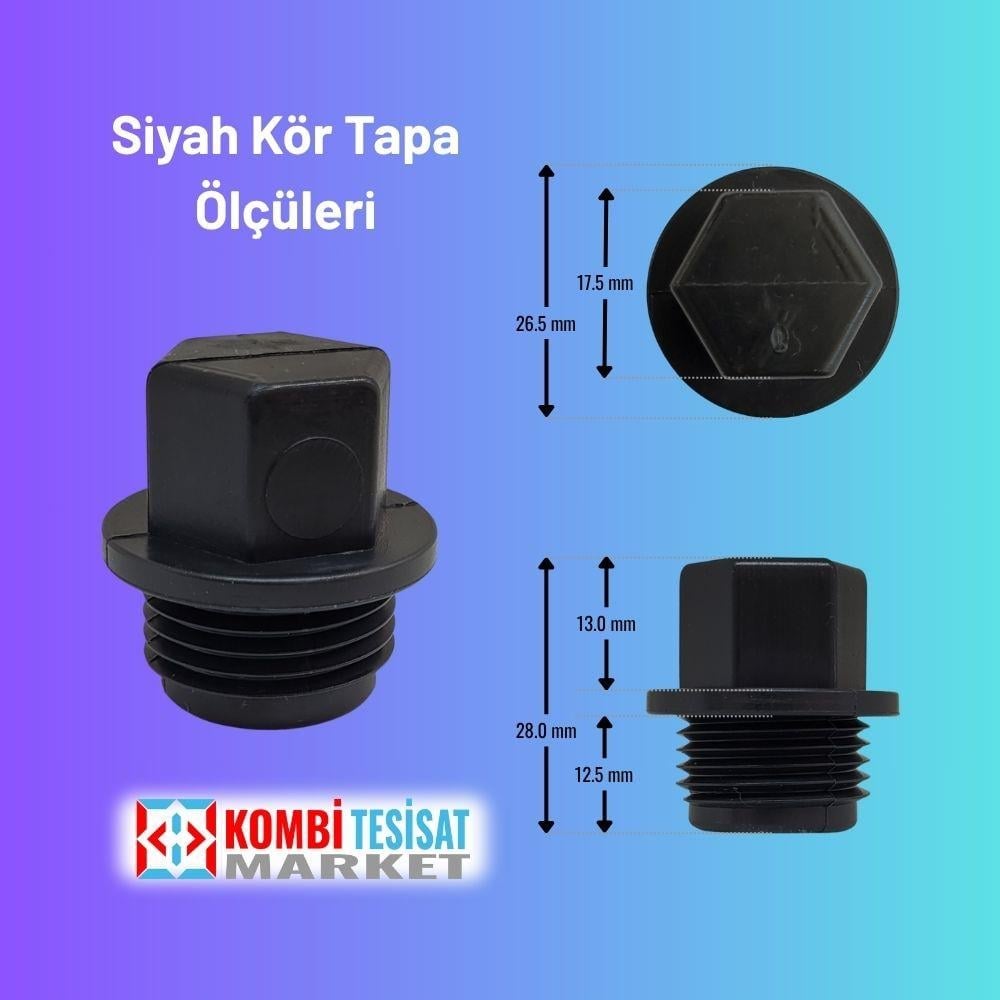 Plastik 1/2 Pprc Kör Tapa