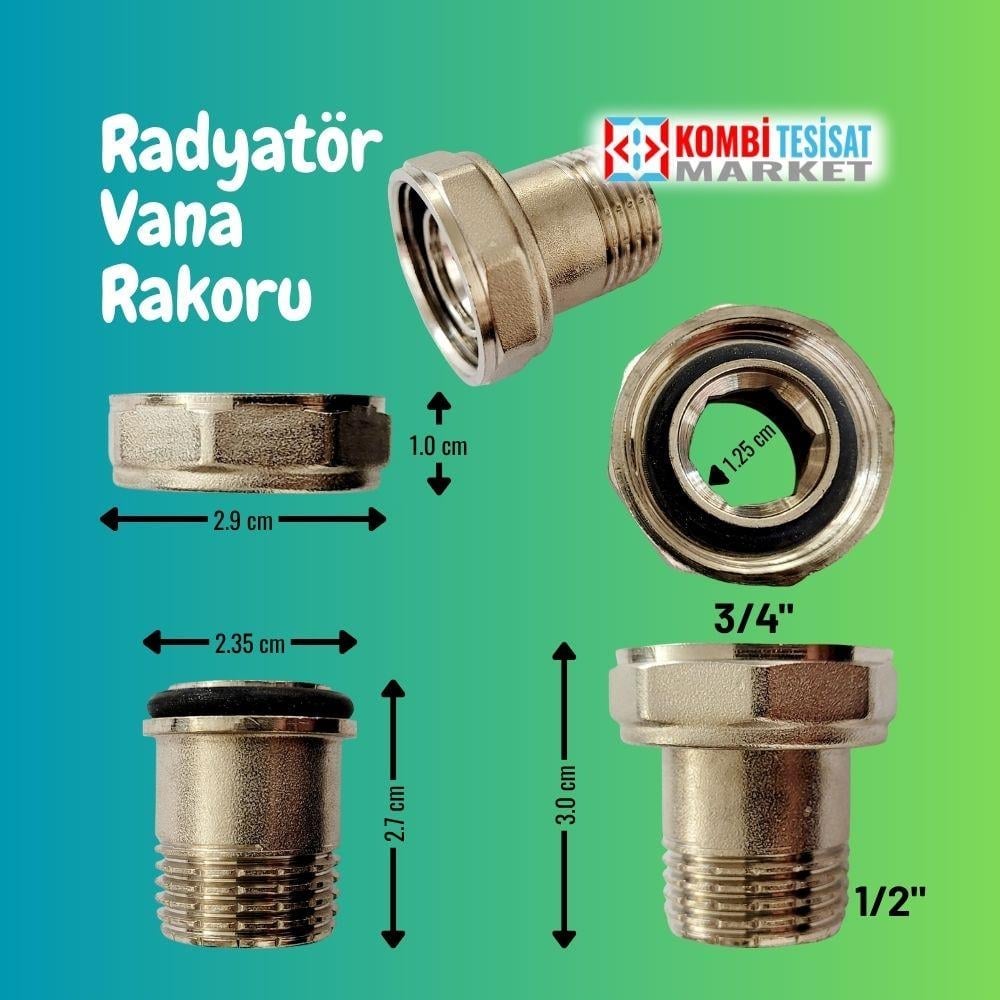 Radyatör Vanası Rakoru 1/2"