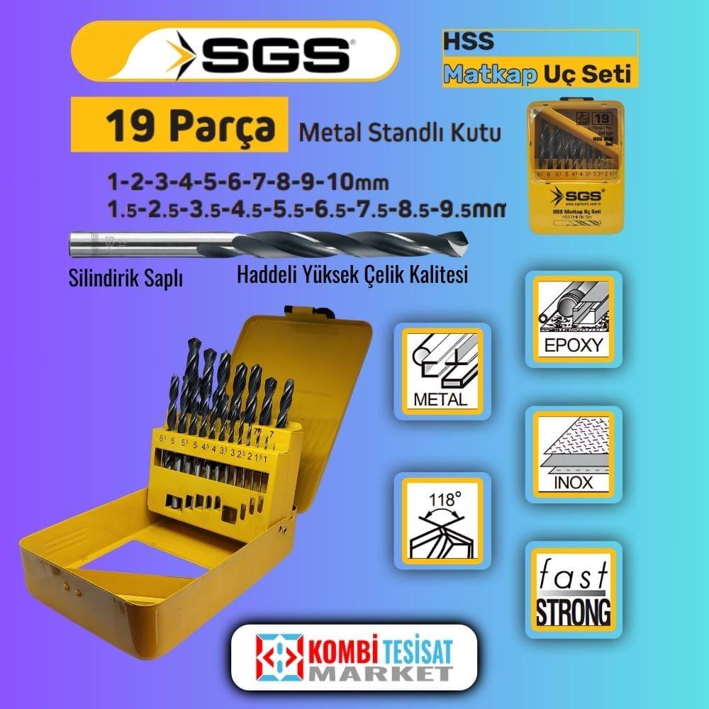 SGS 19 Parça Hss Matkap Ucu Seti