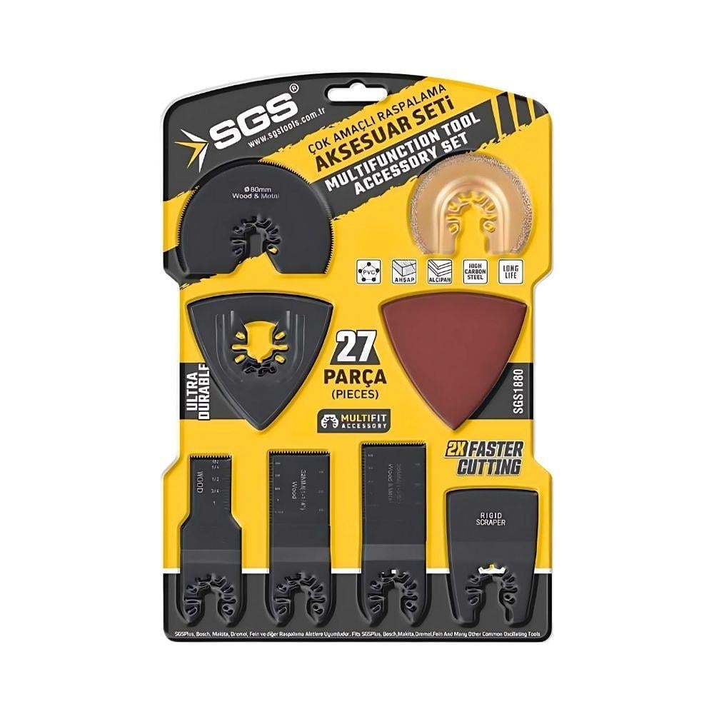 SGS Çok Amaçlı Raspalama Aksesuar Seti 27 Parça-SGS1880