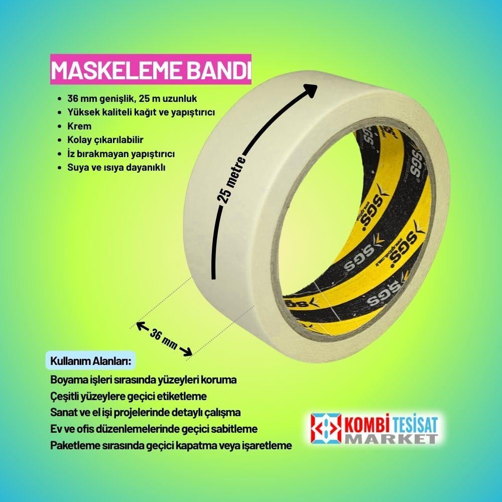 SGS Kağıt Maskeleme Bandı 36mmx25m