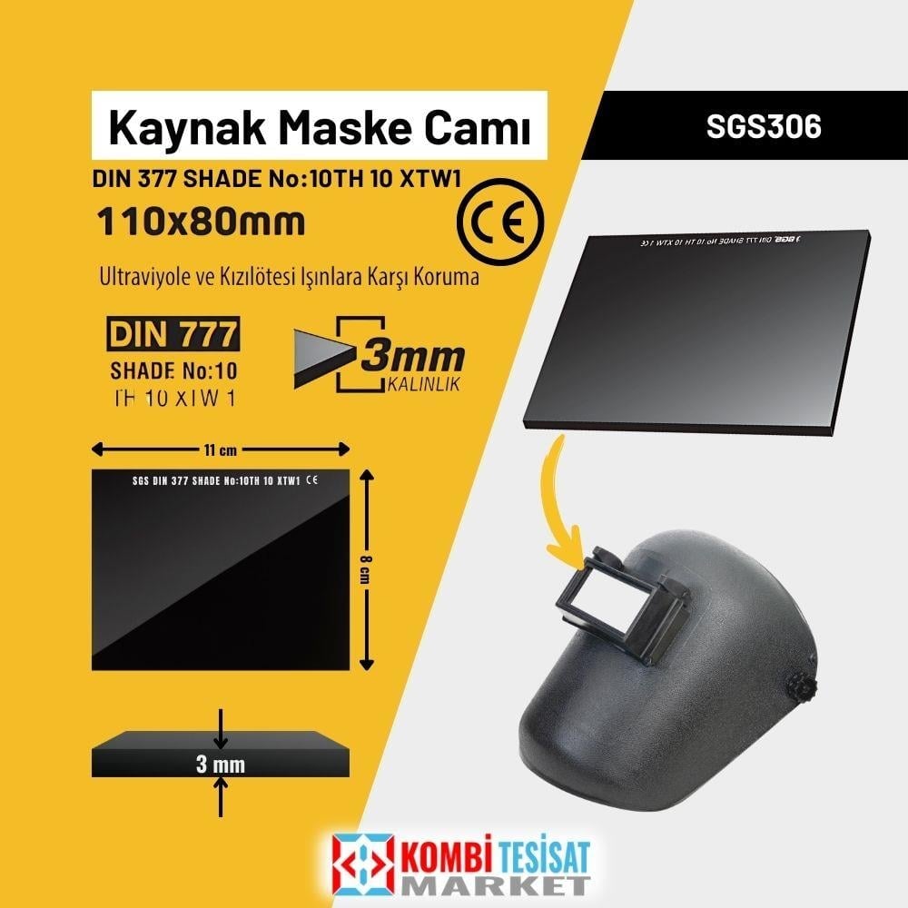 SGS Kaynak Maske Camı 777-SGS306