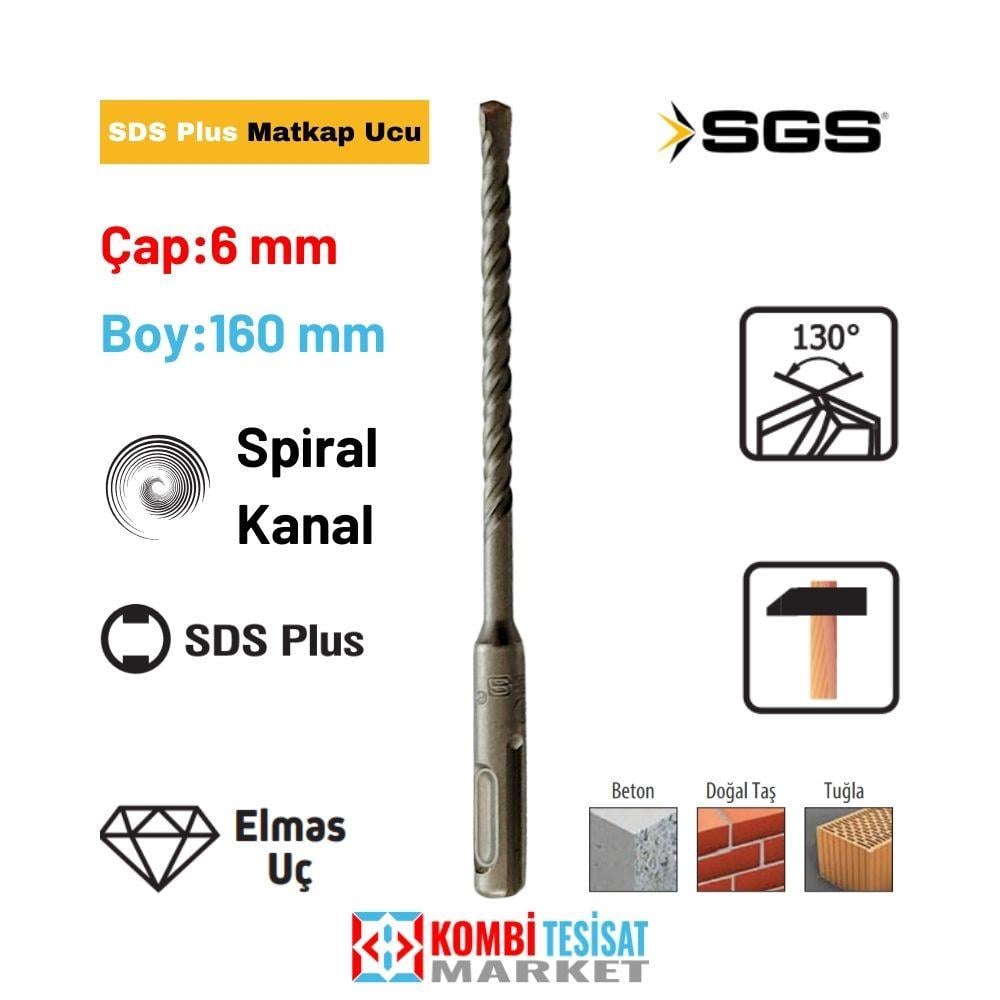 SGS Matkap Ucu Sds Plus 6x160 mm