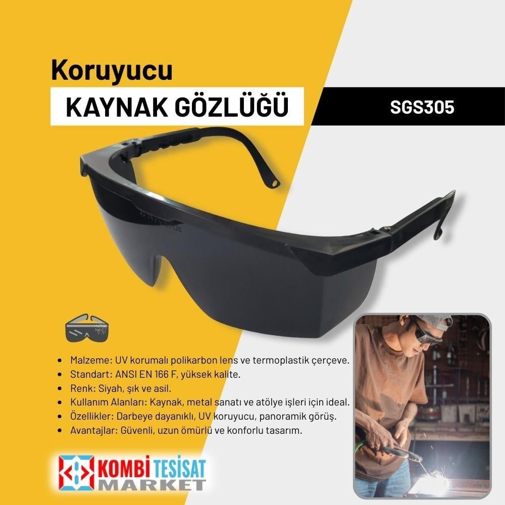 SGS Siyah Kaynak Gözlüğü - SGS305
