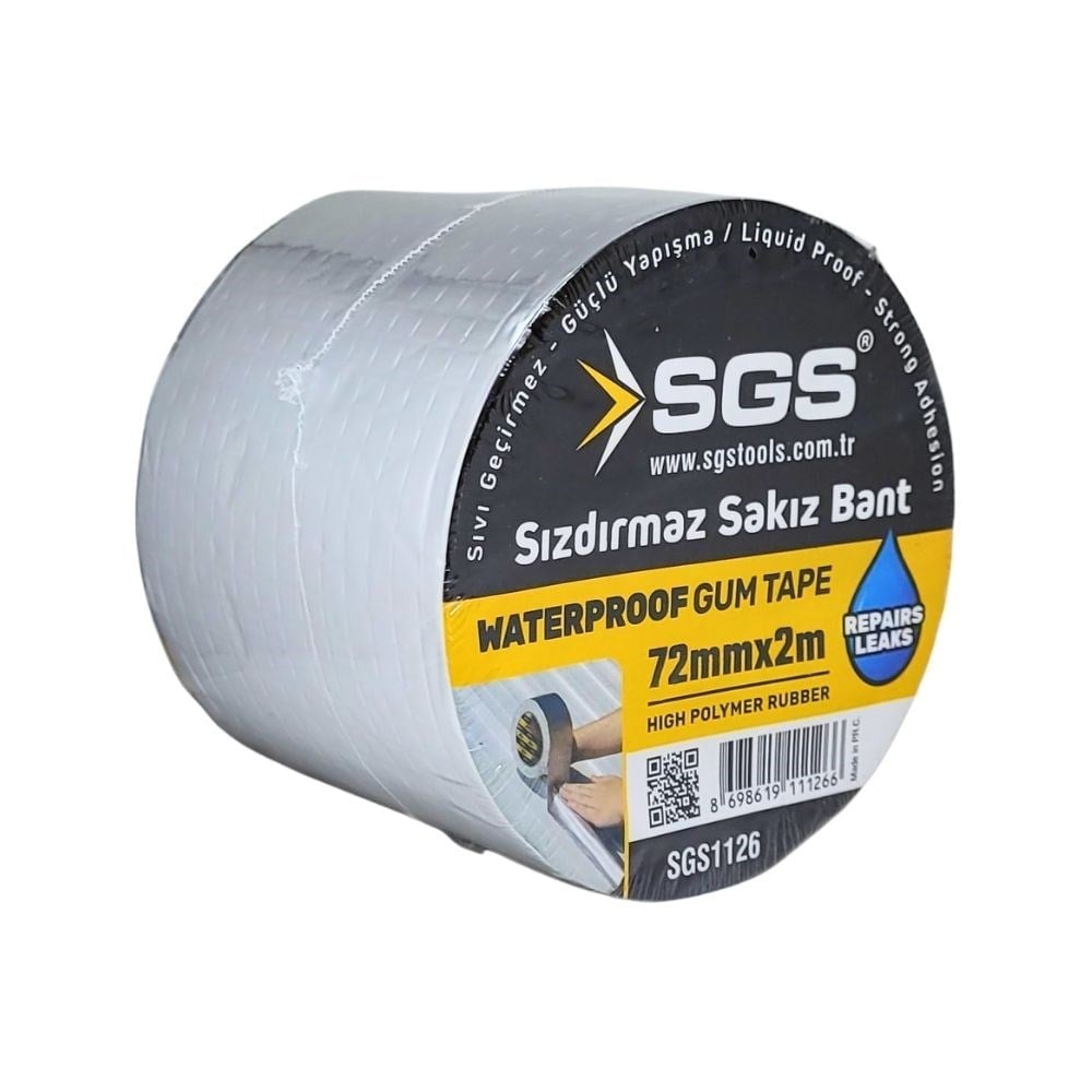 SGS Sızdırmaz Sakız Bant 72 mm x 2 Metre-SGS1126