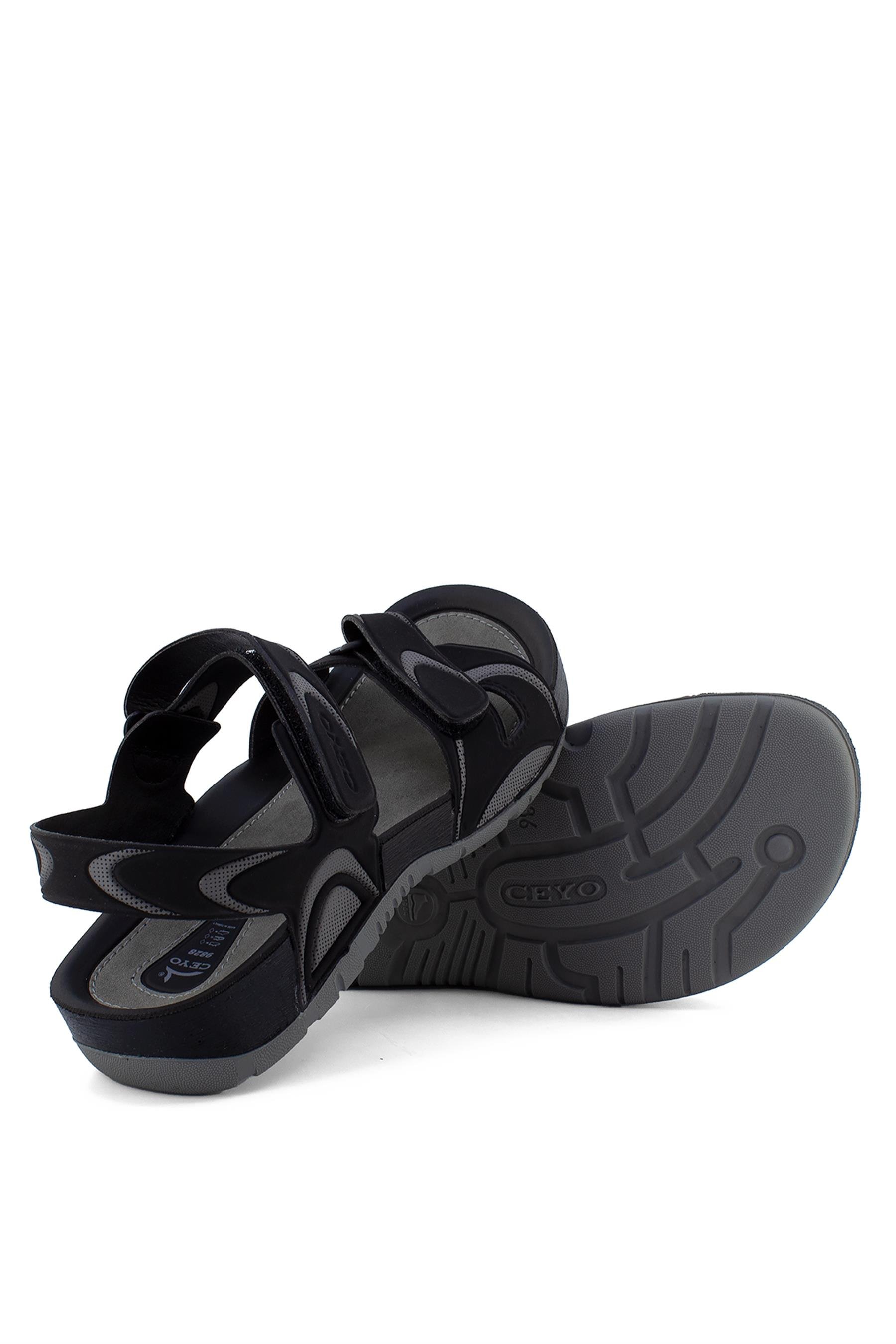 Ceyo 9828-3 Kadın Sandalet Siyah - Ayakkabı Fuarı Elit
