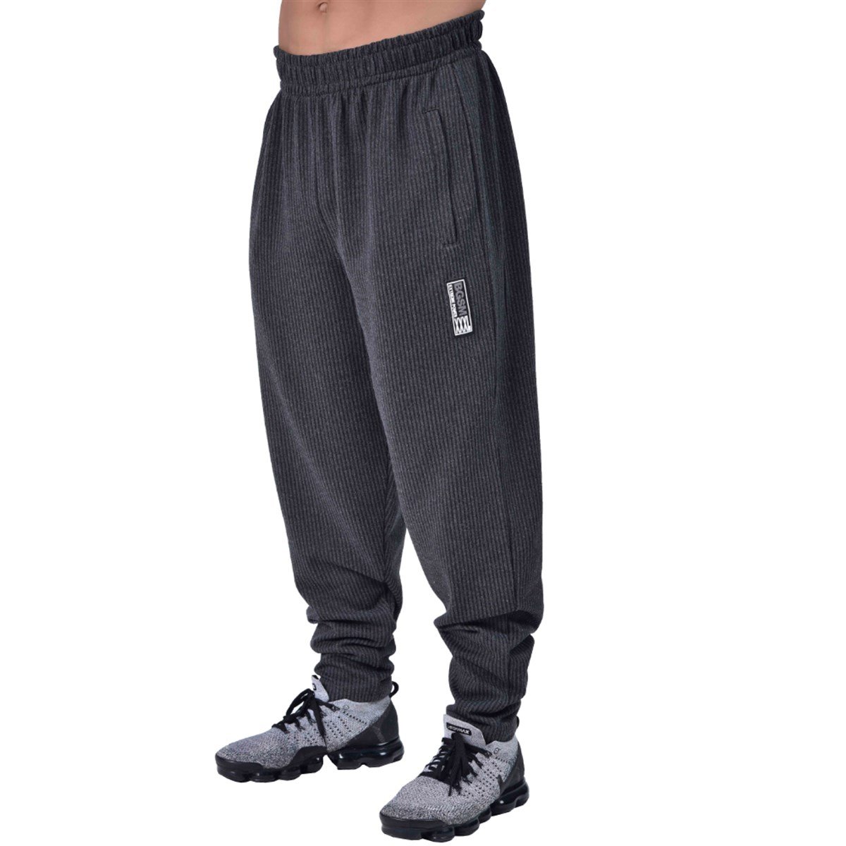  BIG SAM SPORTSWEAR COMPANY Men's Baggy Sweatpants with Pockets,  Oldschool Loose Fit Gym Pants (Grey, S) : Clothing, Shoes & Jewelry