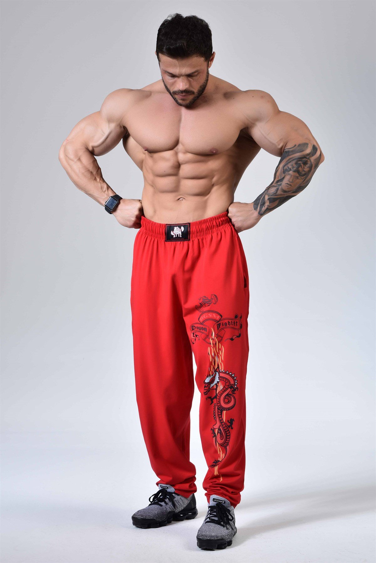 Red Dragon Baggy Gym Pant  Body Beautiful Nutrition 