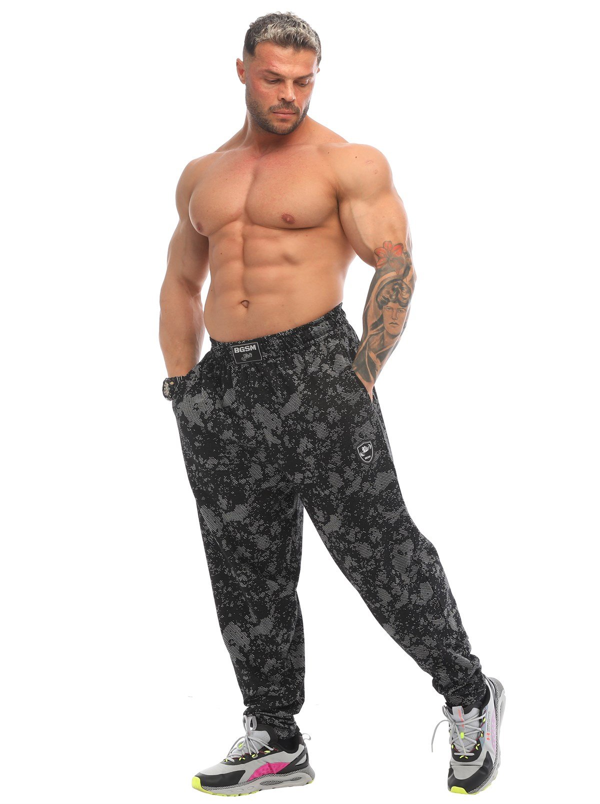 Grey Camo OTOMIX Weightlifting Baggy Pants