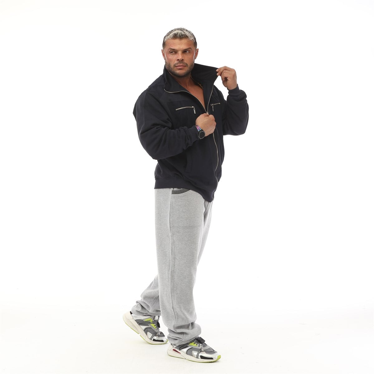 Bodybuilding Bomber Jacket | Coats - Big Sam