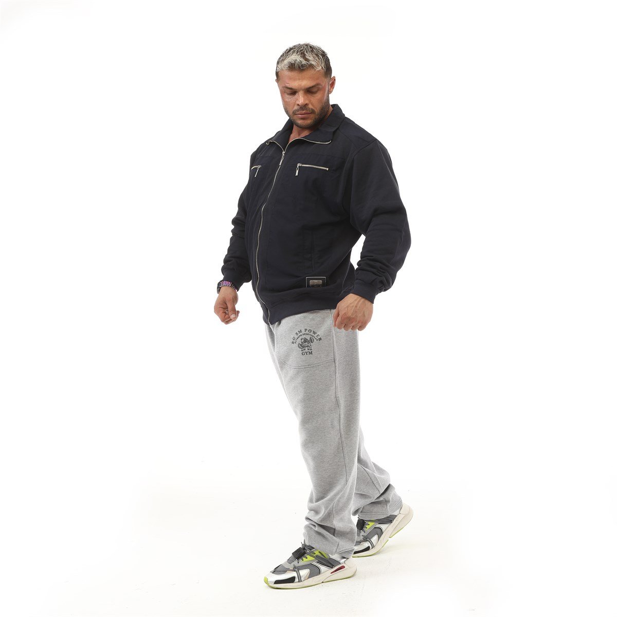 Bodybuilding Bomber Jacket | Coats - Big Sam