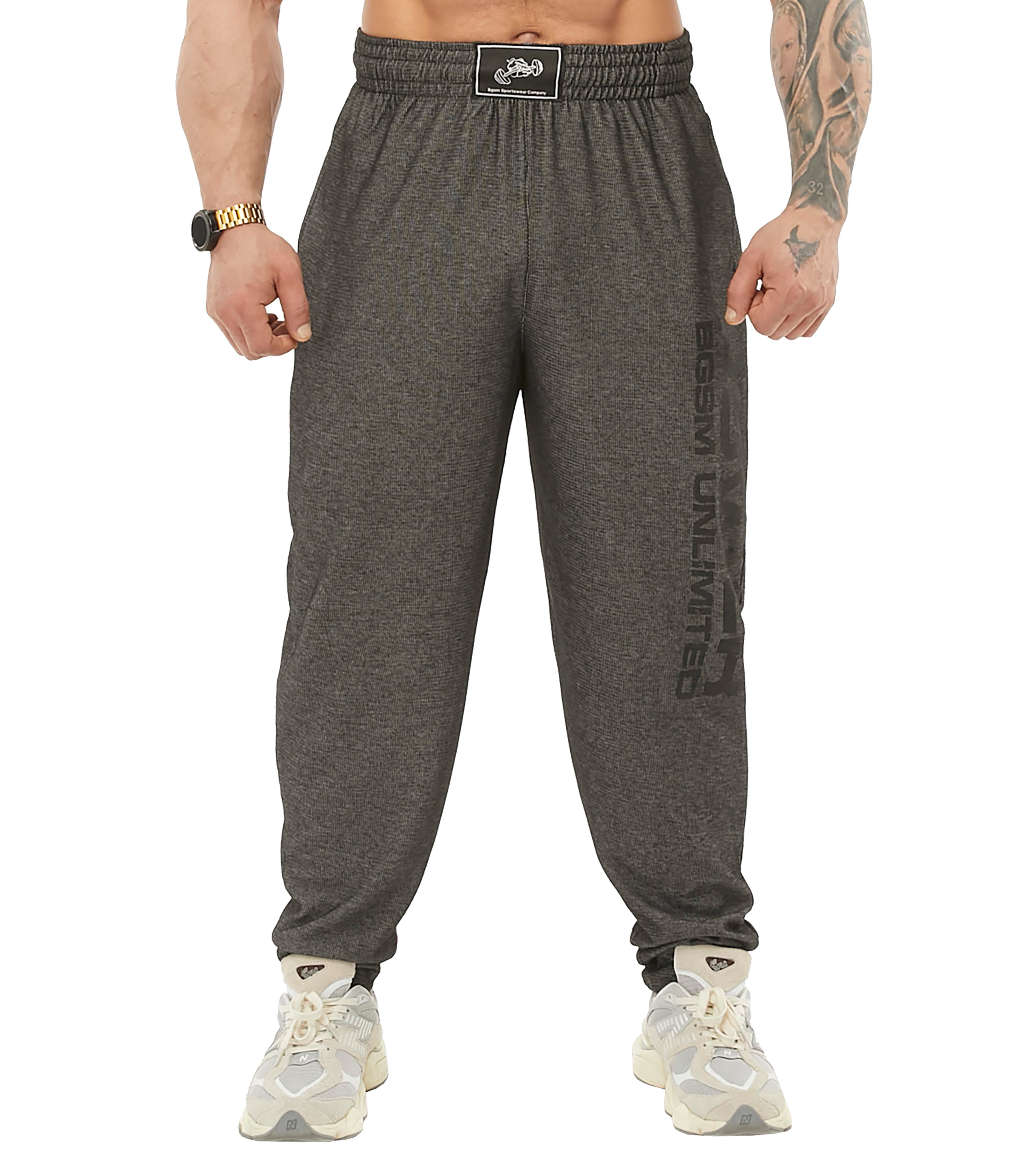 Men's Baggy Sweatpants With Pockets, Oldschool Loose Fit Gym