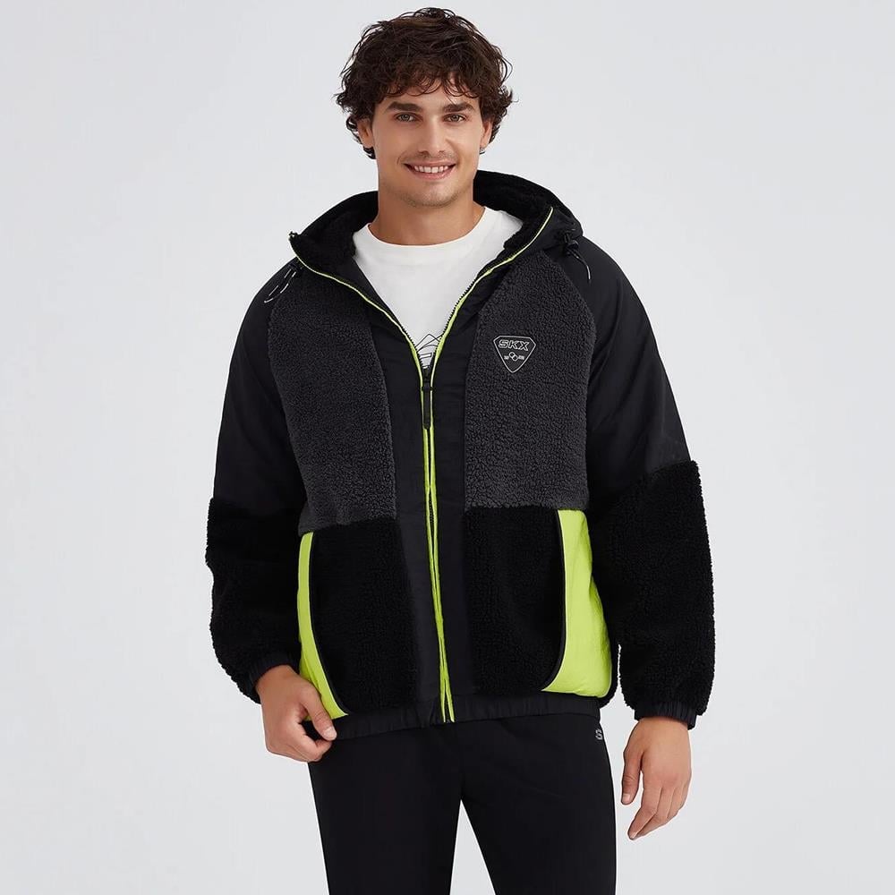 Skechers M Outdoor Fleece Full Zip Sherpa Erkek Polar S232310-001
