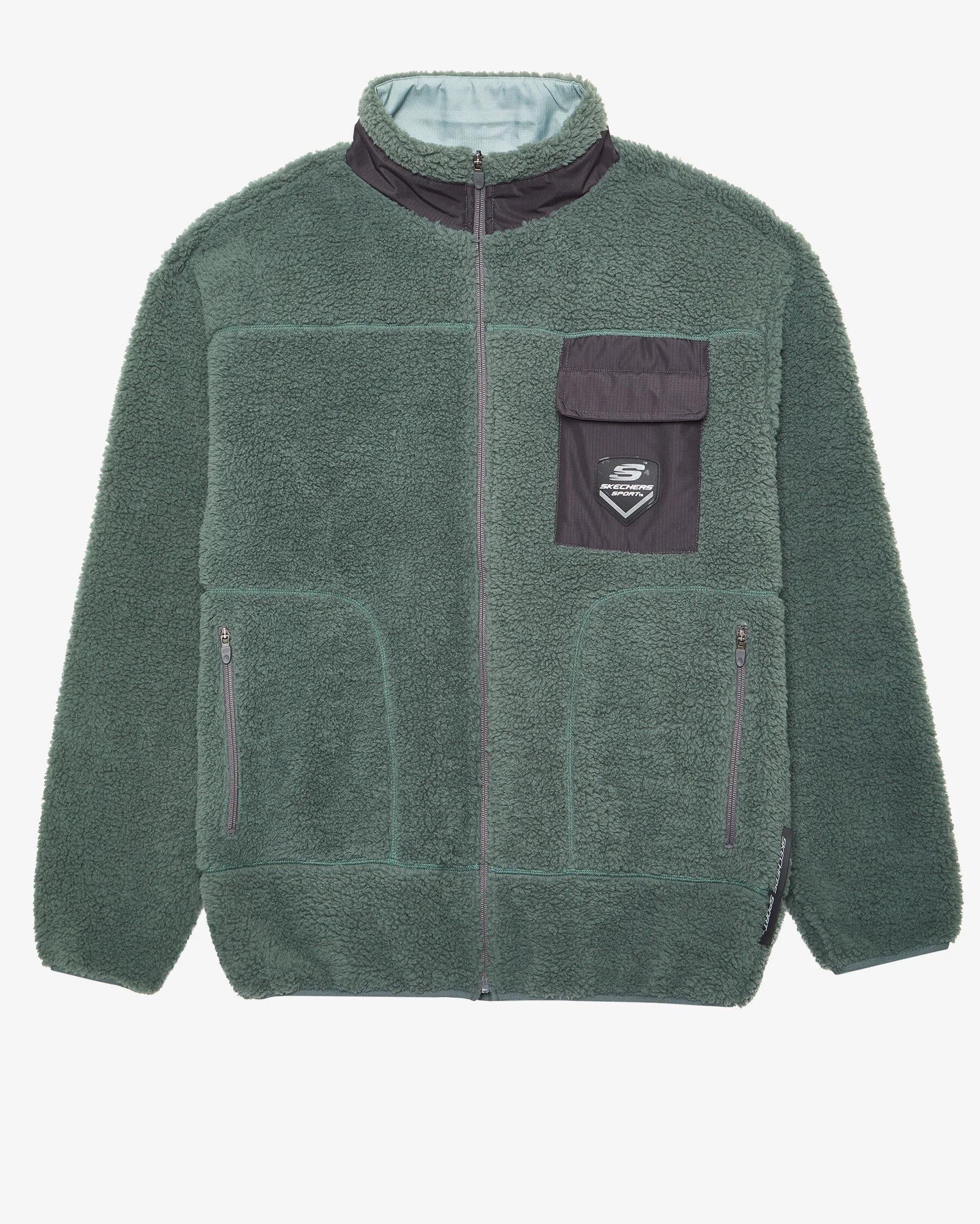 Skechers M Outdoor Fleece Full Zip Sherpa Erkek Tişört S242184