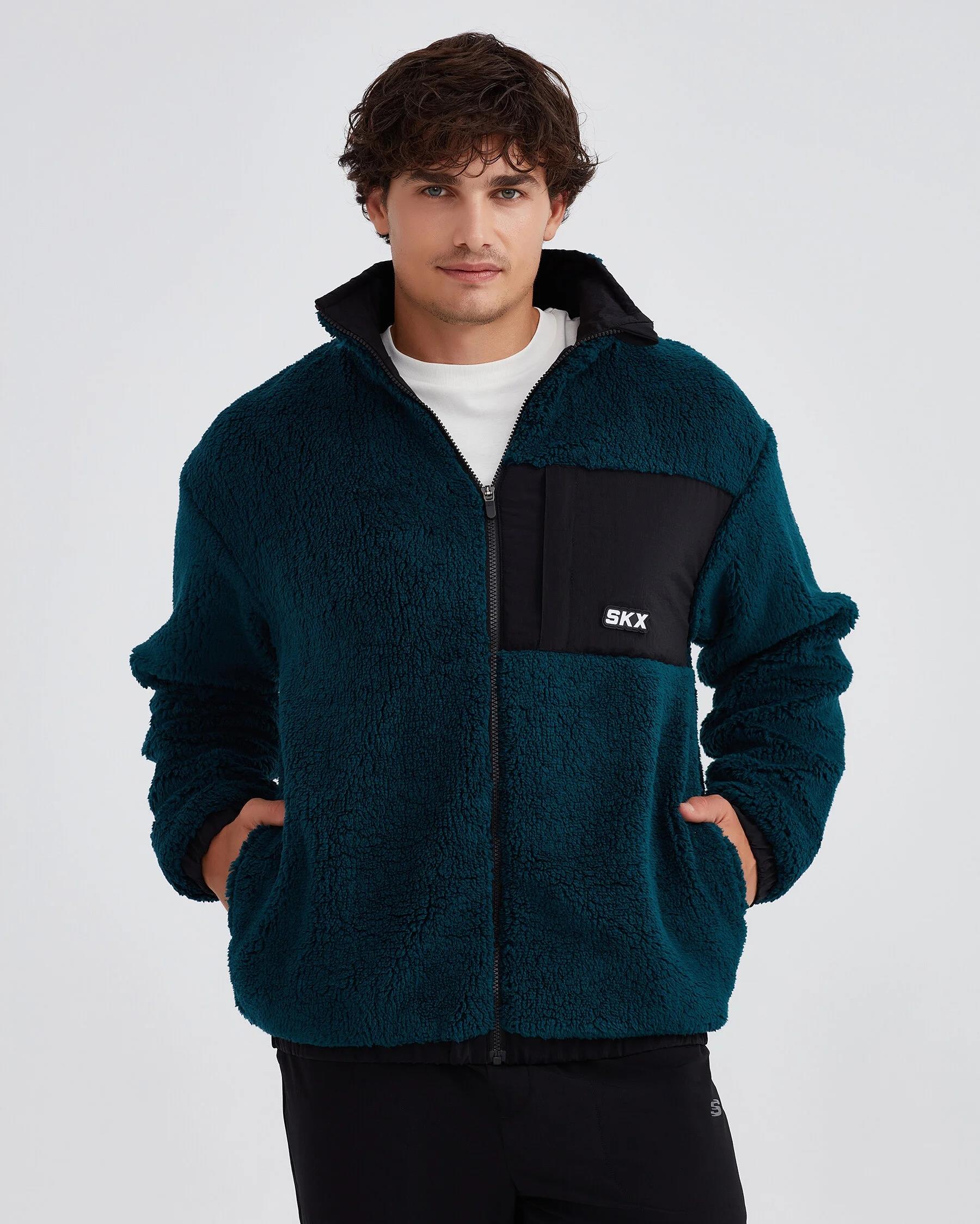 Skechers M Outdoor Fleece Full Zip Sherpa Erkek Polar S232294-405