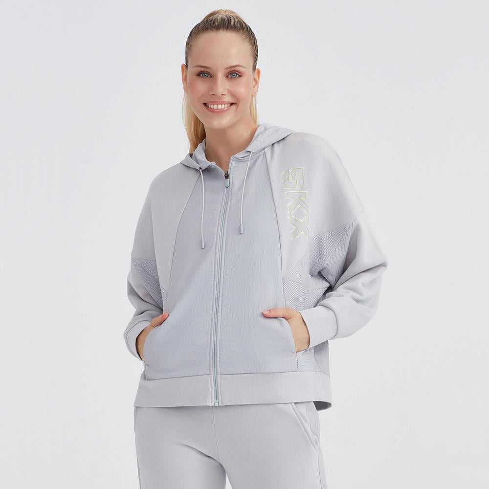 Skechers W LW Fleece Full Zip Hoodie Sweatshirt Kad n Sweat S232287 032 Gozde Spor