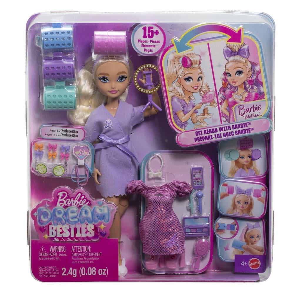 Barbie Dream Besties Malibu Bebek ve Aksesuarlar JGG37 Toptan