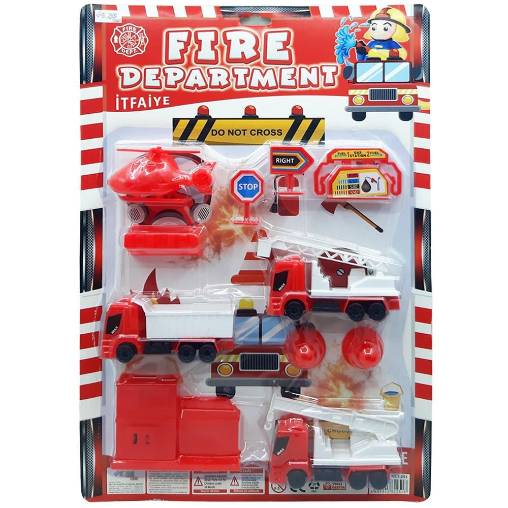Kette Oyuncak İtfaiye Seti KET.251 Toptan Oyuncak Fiyatı | Samatlı