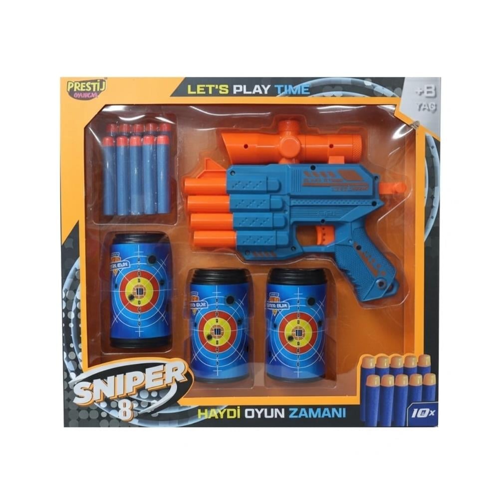 Prestij Oyuncak 3 Hedefli Sniper 8 Dart Atıcı FAB.5707 Toptan