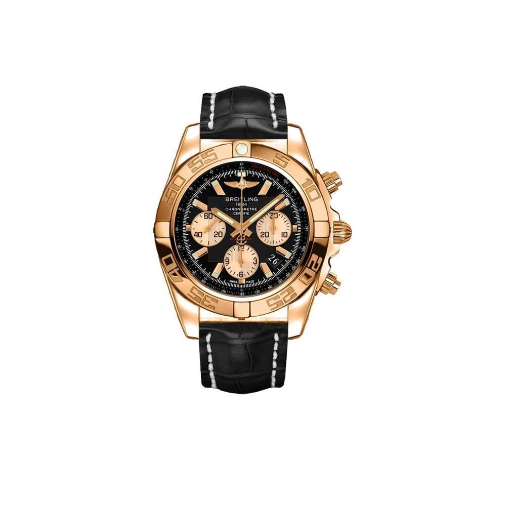 Breitling Chronomat 44 18K ROSE GOLD GOLDEN SUN DIAL CHRONOGRAPH