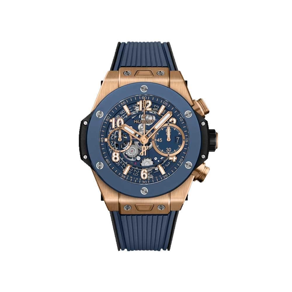 Hublot Big Bang Unico King Gold Blue Ceramic | Quadran