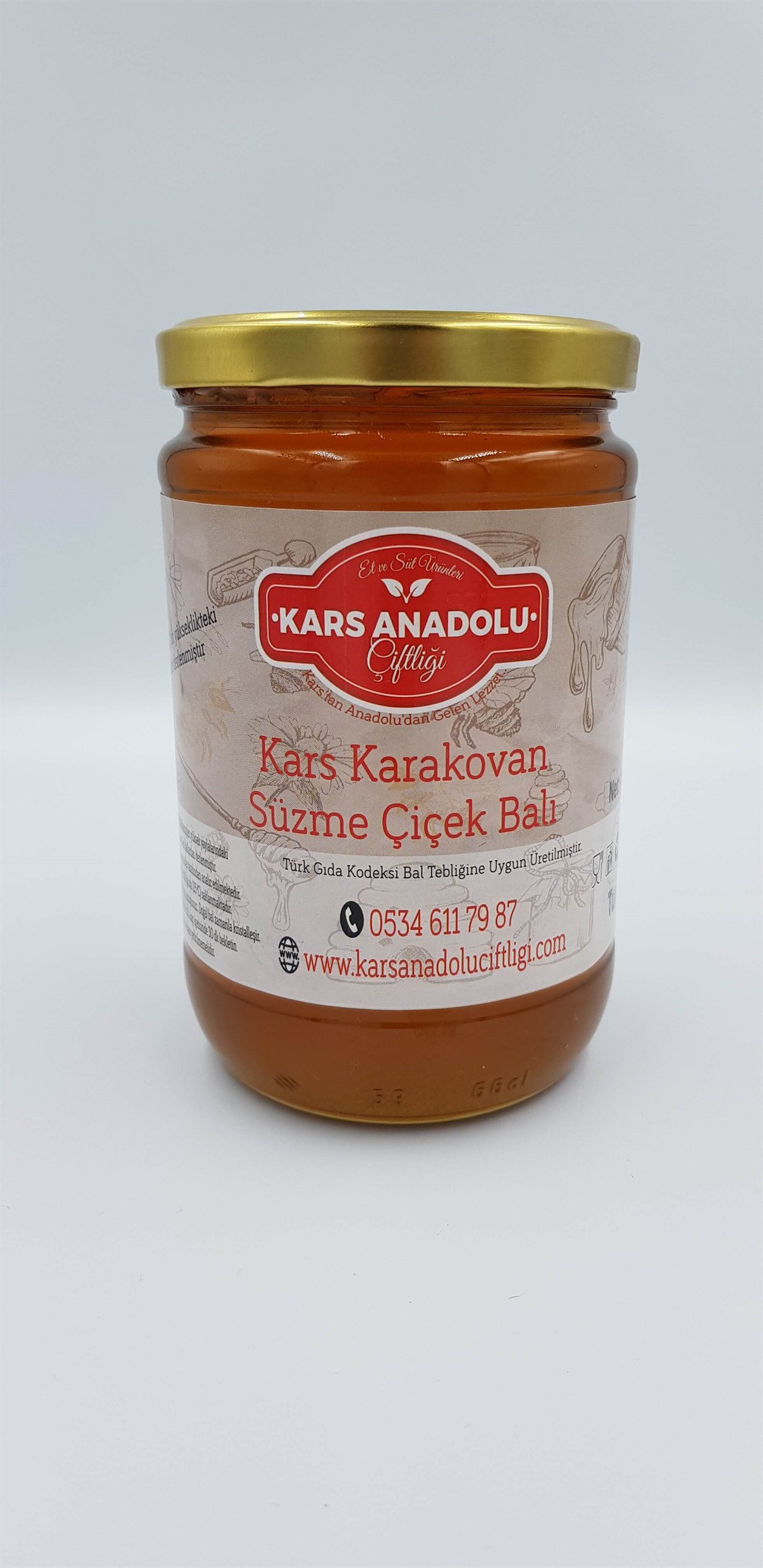 Kars Karakovan Süzme Çiçek Balı - Kars Anadolu Çiftliği