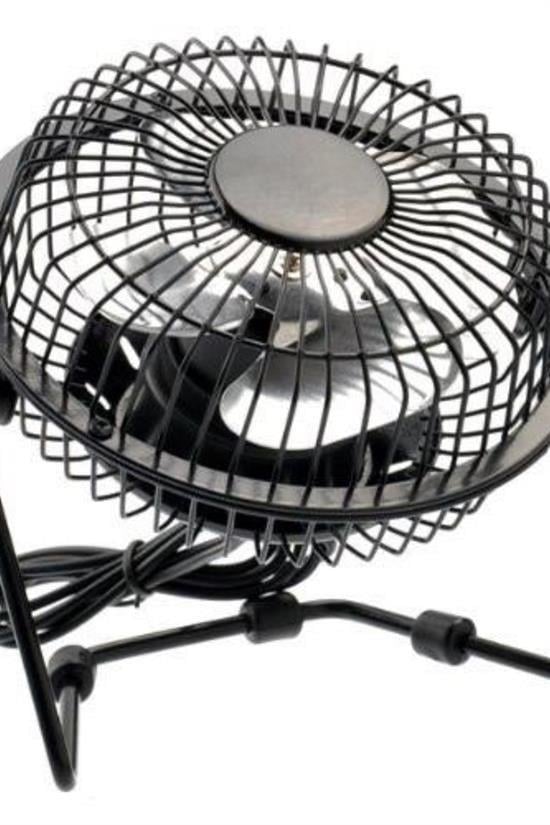 BUFFER® Soğutucu Serinletici Pervaneli Masaüstü Küçük Ayaklı Vantilatör  Klima Usb Fan Metal Fan