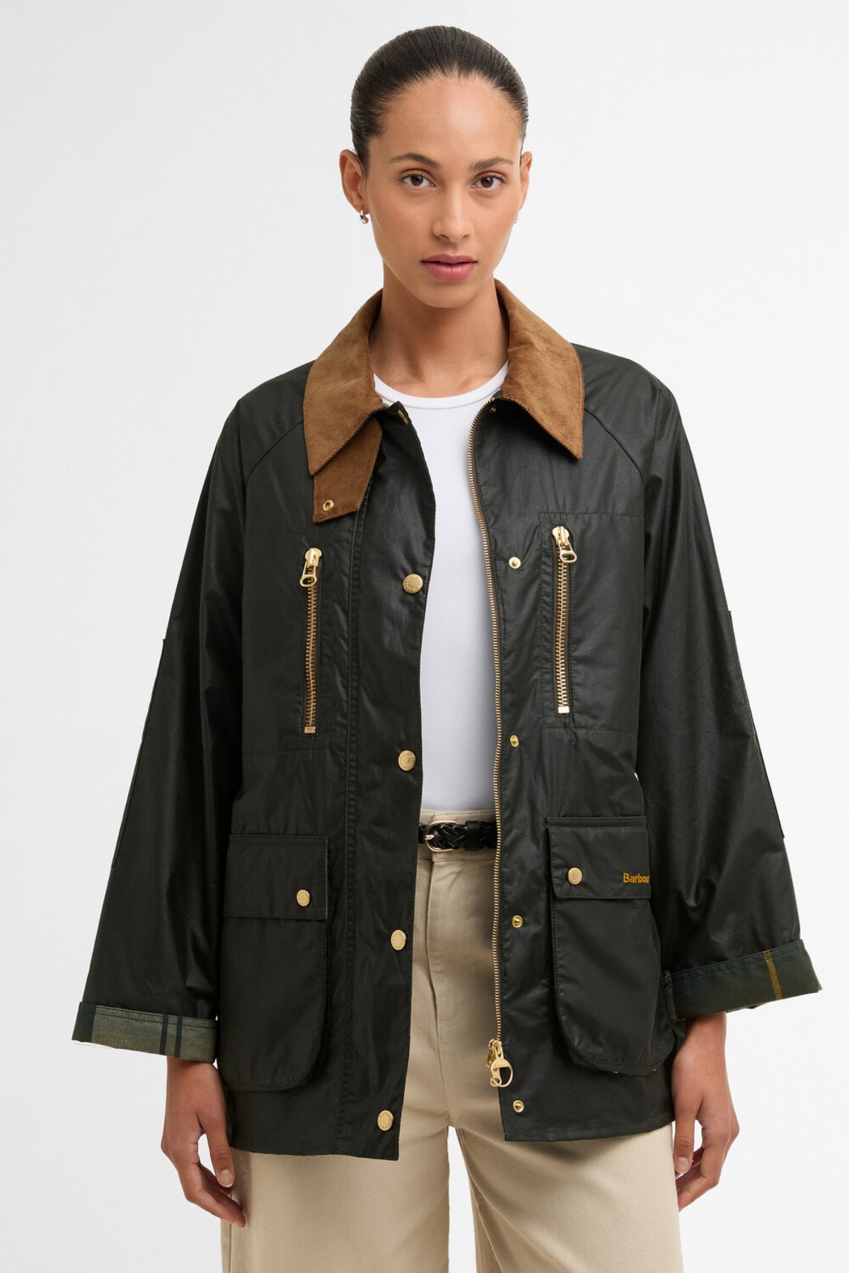 Barbour Argill Yağlı Ceket OL12 Fern-Ancient
