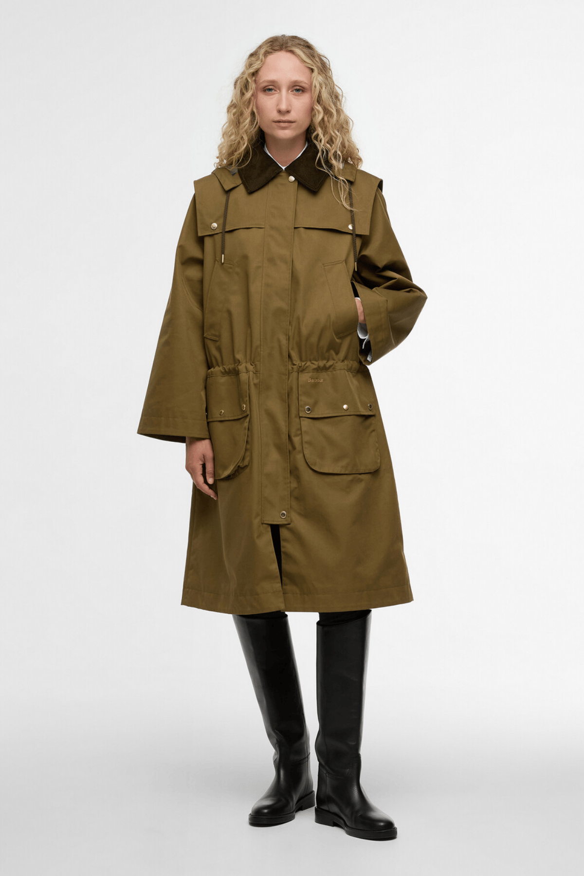 Barbour Bilsdale Showerproof Ceket OL51 Golden Olive-Ancient Tartan