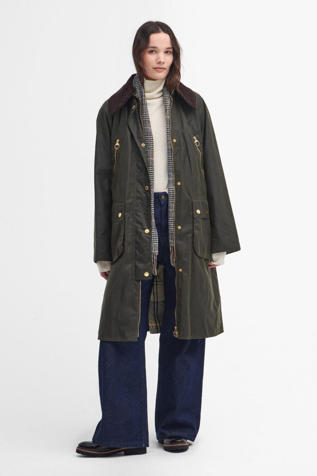 Barbour Ebberston Yağlı Ceket OL99 Archive Olive-Ancient