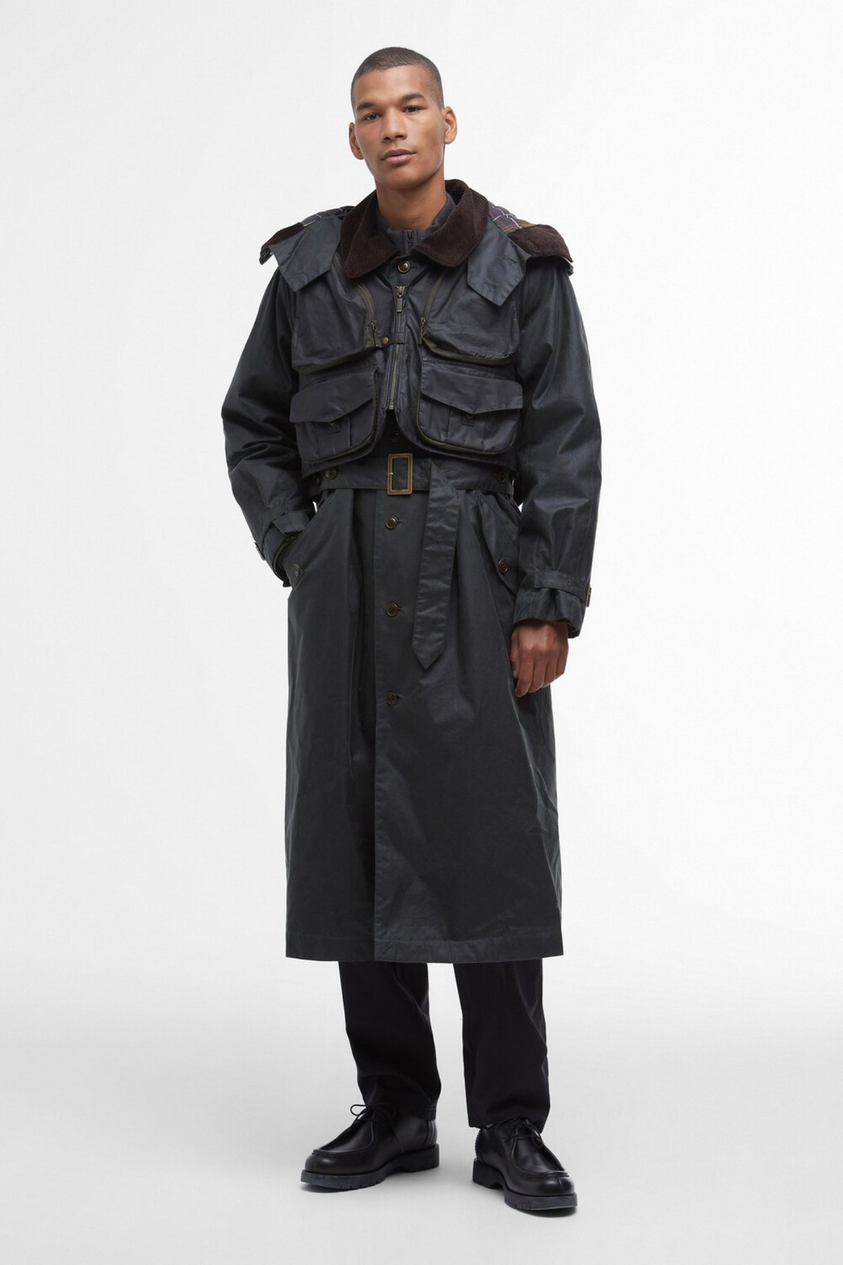 Barbour x TO KI TO Riding Yağlı Parka SG91 Sage SG91 Sage